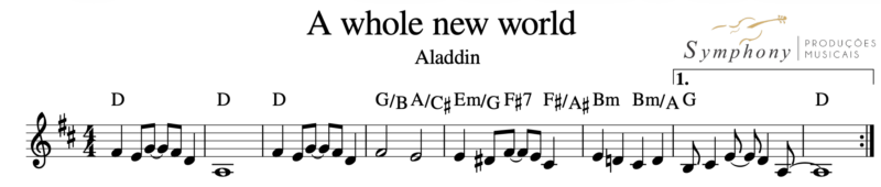 A Whole New World - Aladdin